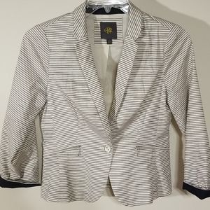 The Limited Outback Red navy striped blazer size S